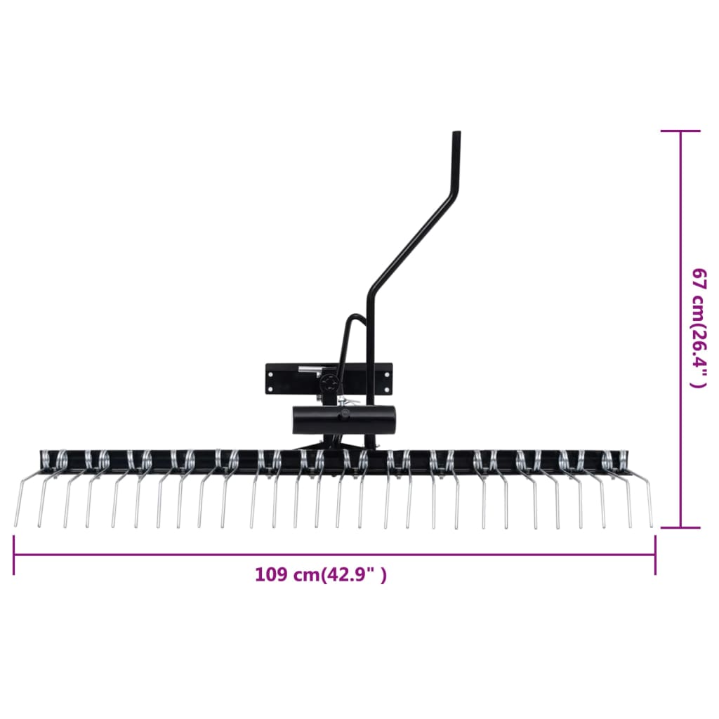 gyepszellőztető fűnyíró traktorhoz 109 cm