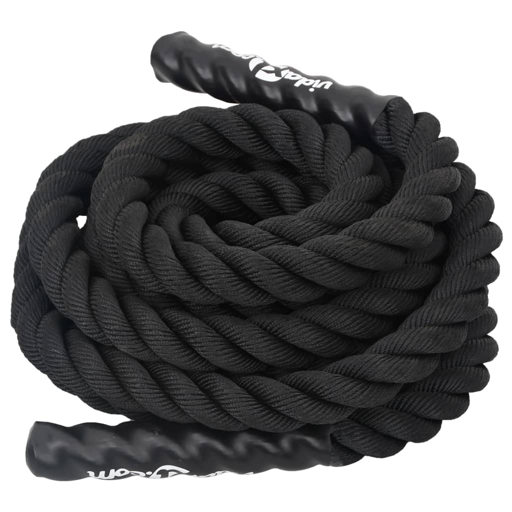 fekete harci kötél 9 m 6,8 kg poliészter