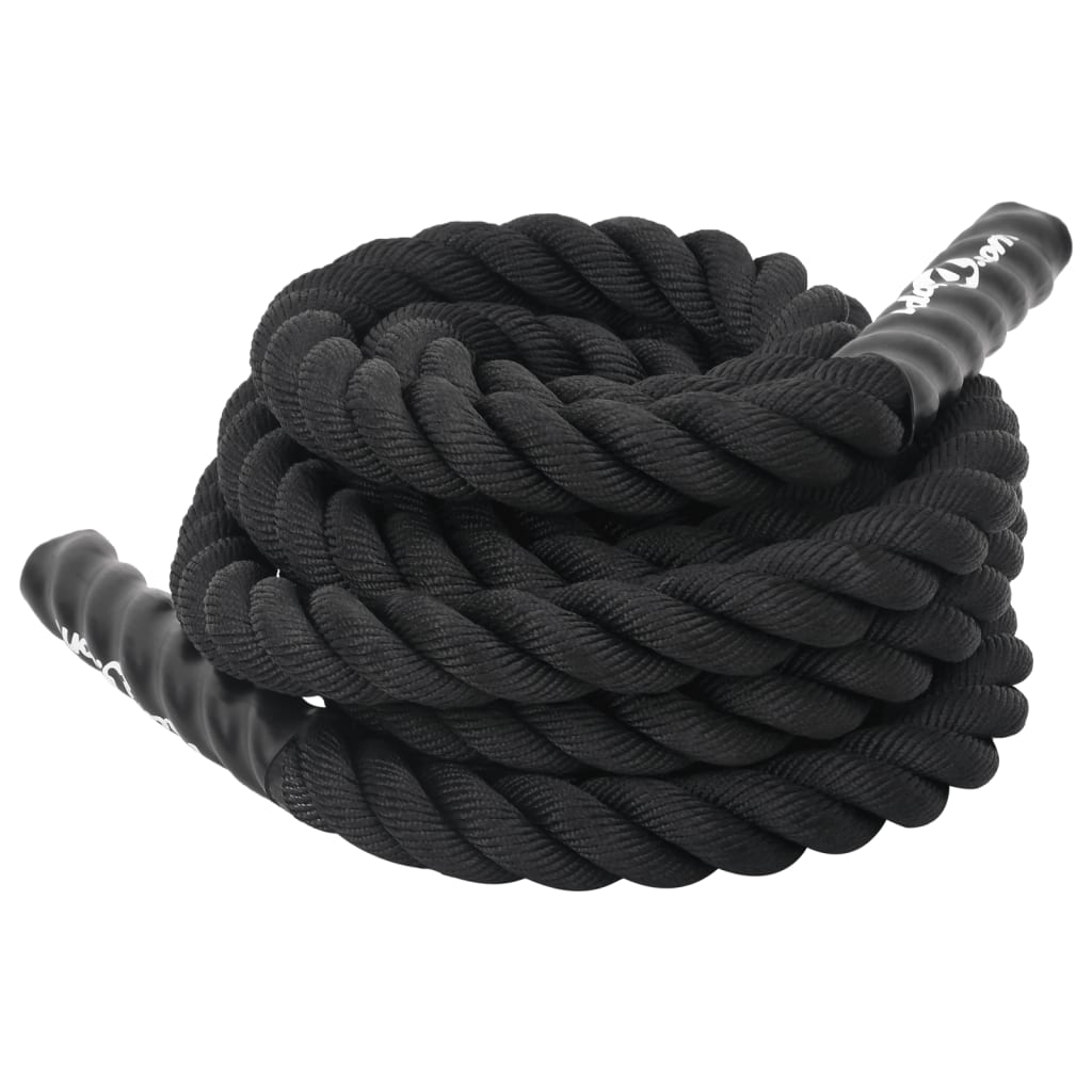 fekete harci kötél 9 m 6,8 kg poliészter