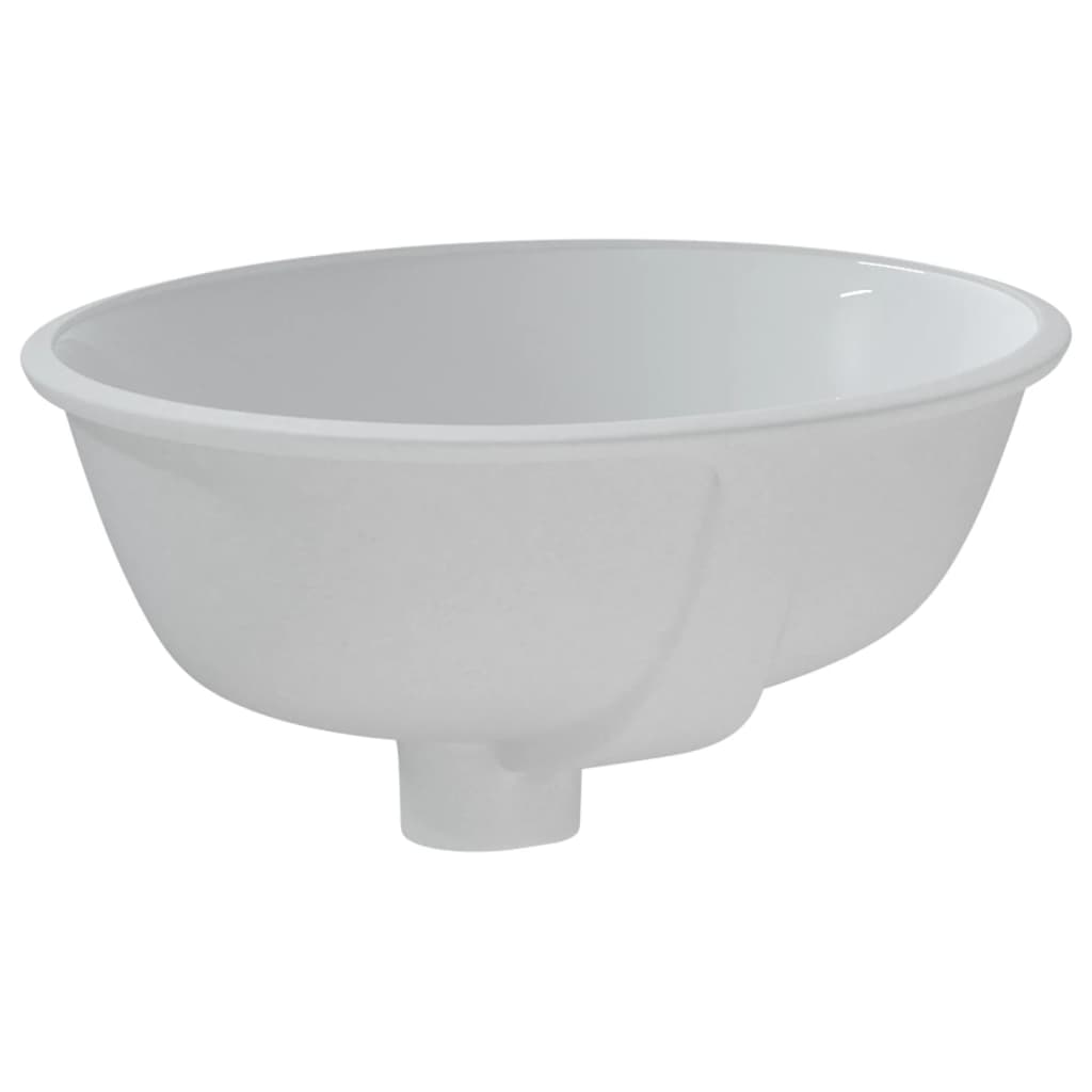 fehér ovális kerámia fürdőszobai mosdókagyló 33x29x16,5 cm