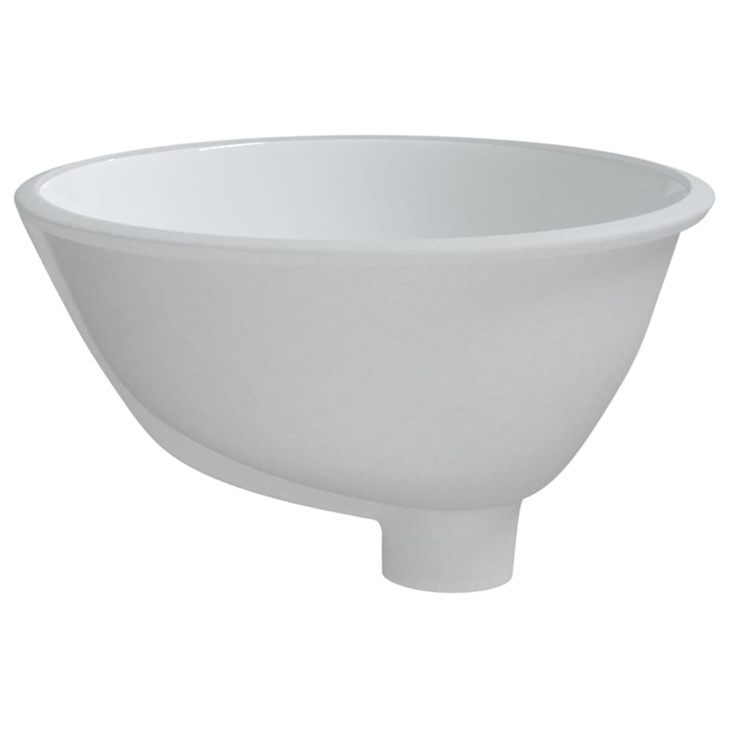 fehér ovális kerámia fürdőszobai mosdókagyló 33x29x16,5 cm