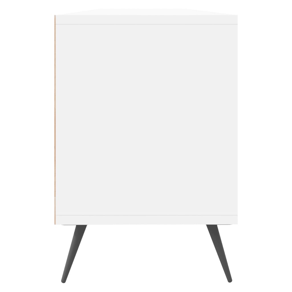 fehér szerelt fa TV-szekrény 150 x 30 x 44,5 cm