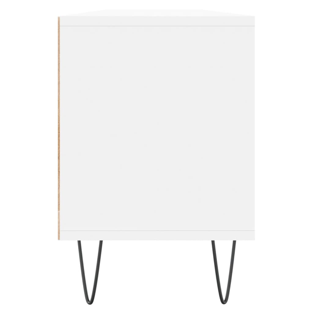 fehér szerelt fa TV-szekrény 150 x 30 x 44,5 cm