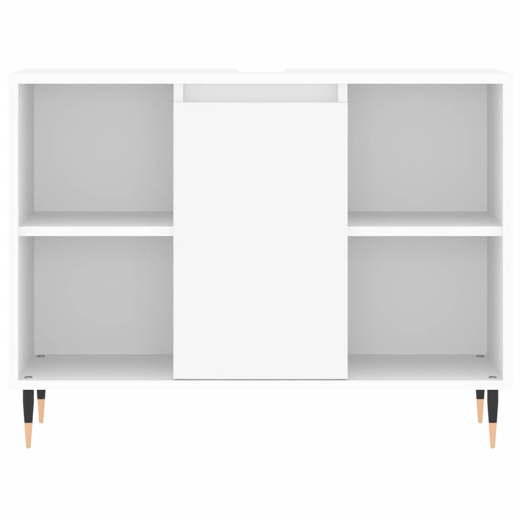 fehér szerelt fa mosdószekrény 80 x 33 x 60 cm