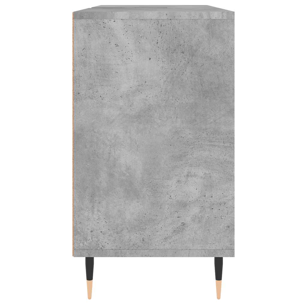 betonszürke szerelt fa fürdőszobaszekrény 80 x 33 x 60 cm