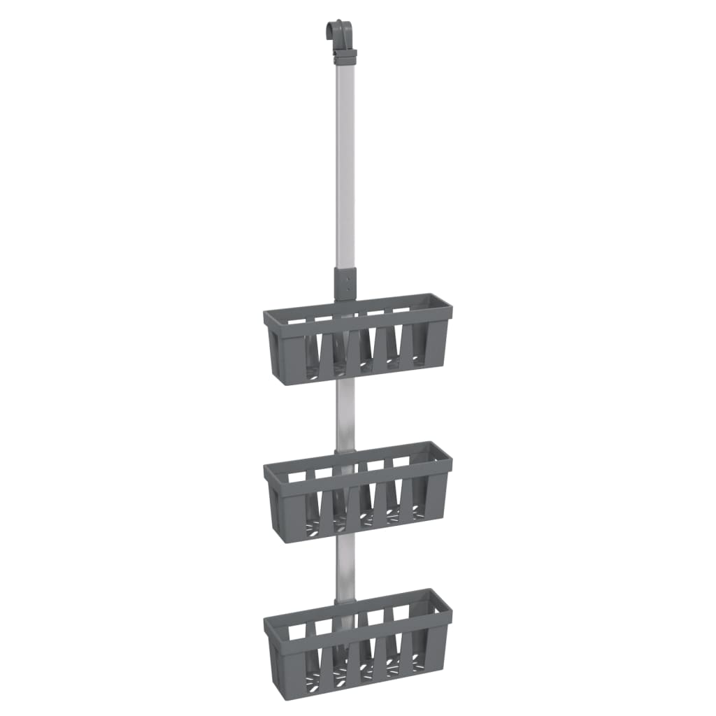 alumínium zuhanyakasztó polc 30 x 15 x (67-105) cm