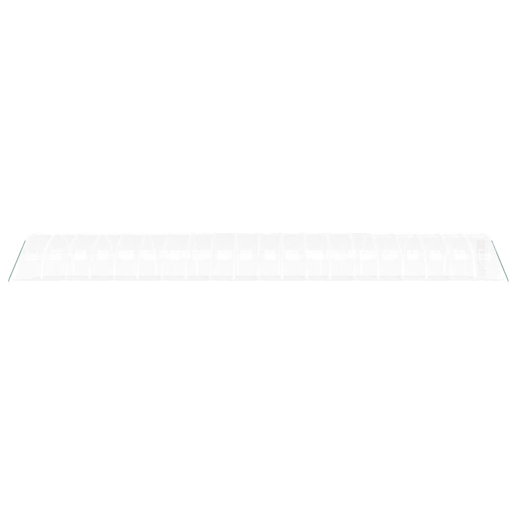 fehér acélvázas melegház 80 m² 20x4x2 m