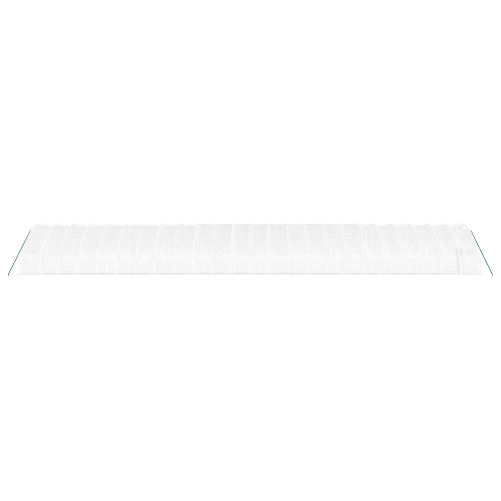 fehér acélvázas melegház 144 m² 24x6x2,85 m