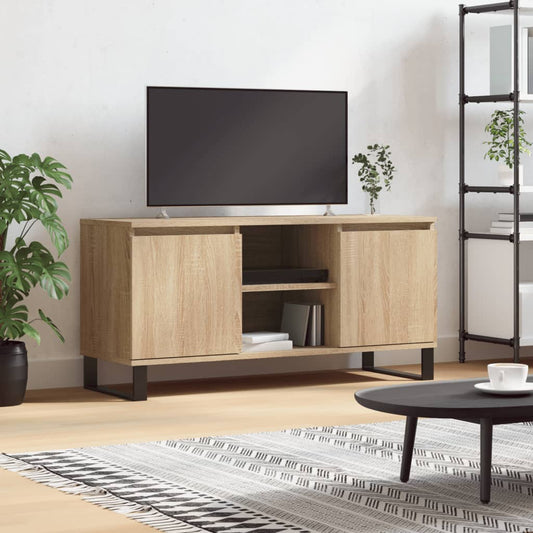 sonoma tölgyszínű szerelt fa TV-szekrény 104x35x50 cm