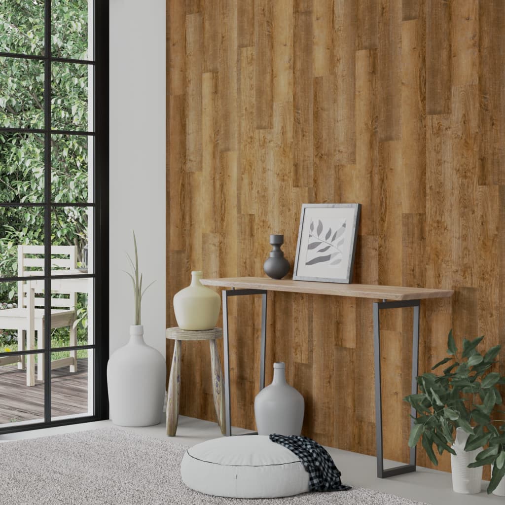 barna fa megjelenésű PVC fali panel 4,12 m²