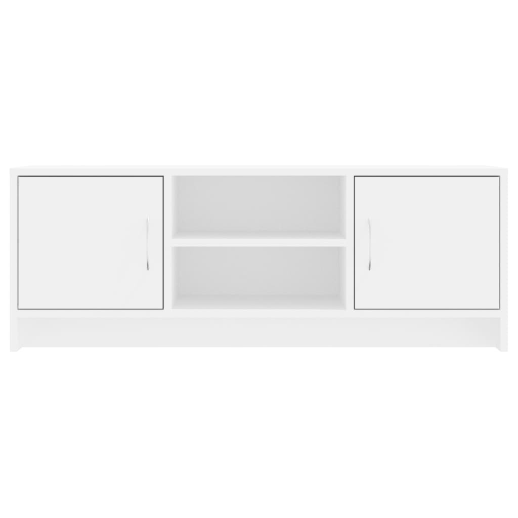 fehér szerelt fa TV-szekrény 102x30x37,5 cm