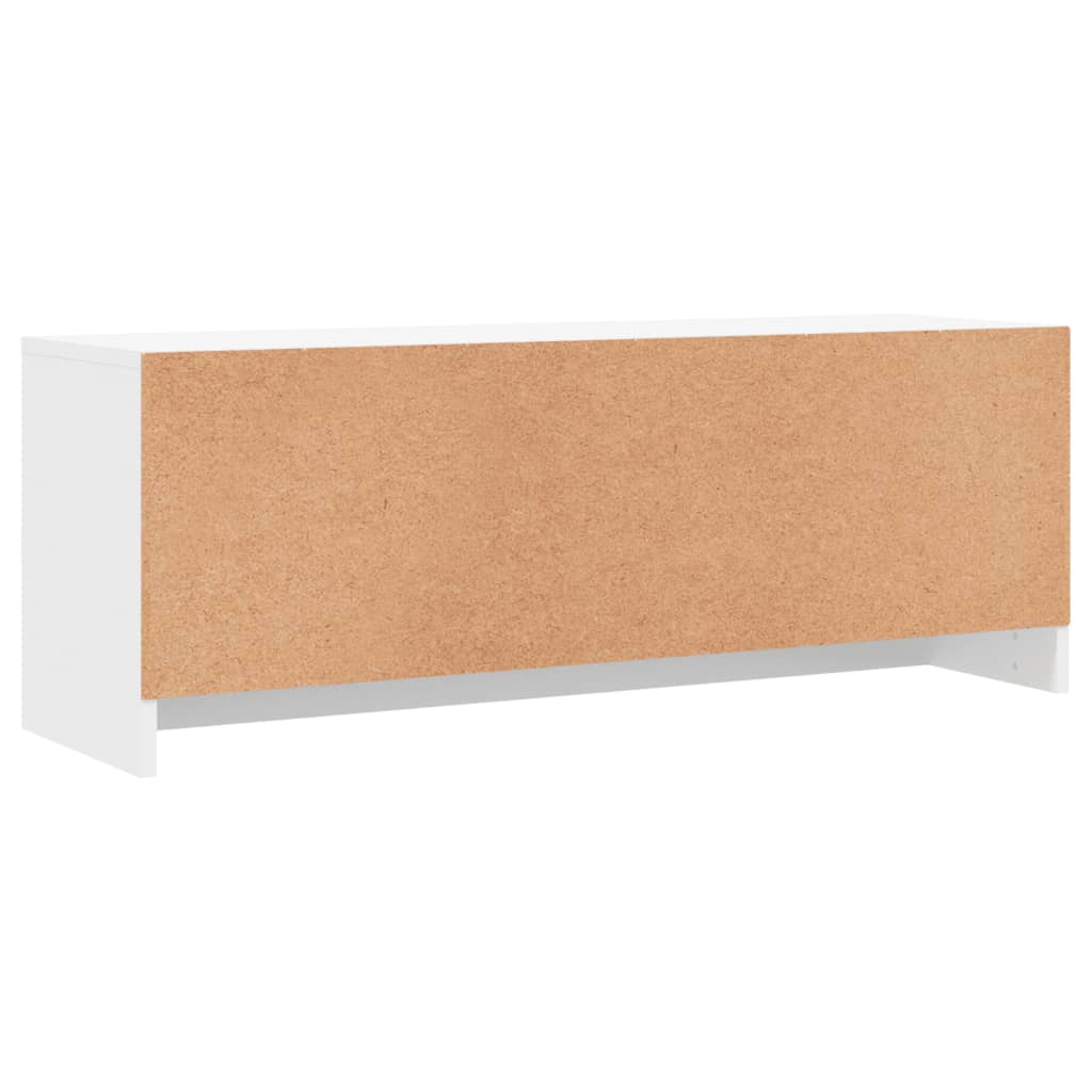 fehér szerelt fa TV-szekrény 102x30x37,5 cm