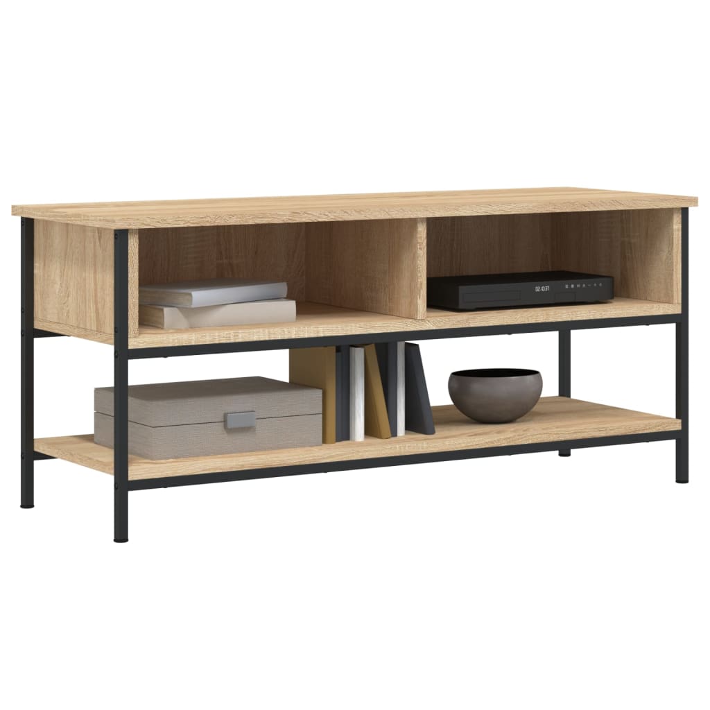 sonoma tölgyfa TV-szekrény 100 x 35 x 45 cm rétegelt fából
