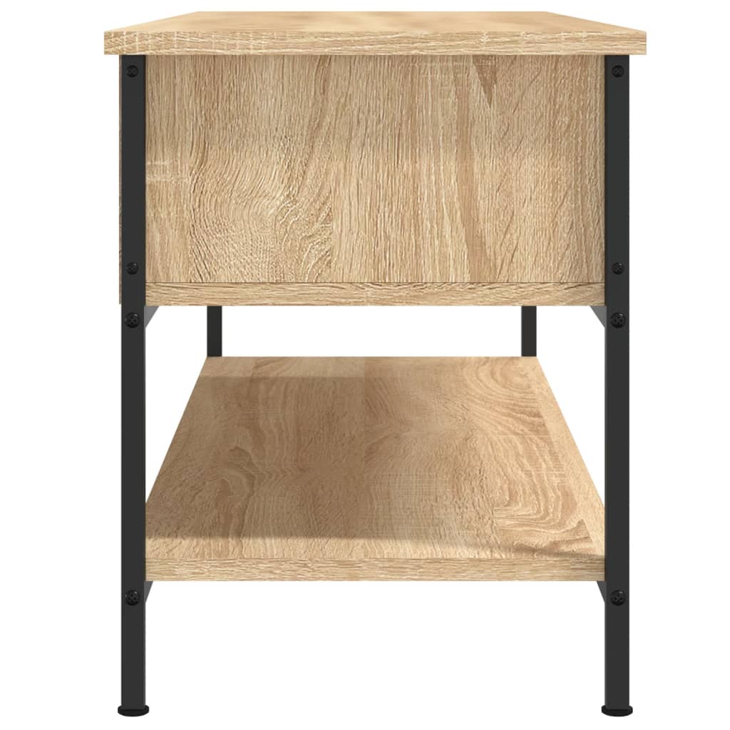 sonoma tölgyfa TV-szekrény 100 x 35 x 45 cm rétegelt fából