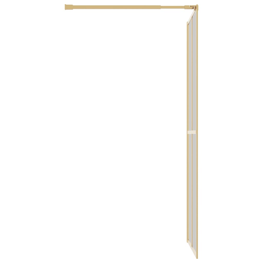 aranyszínű zuhanyfal átlátszó ESG üveggel 90 x 195 cm
