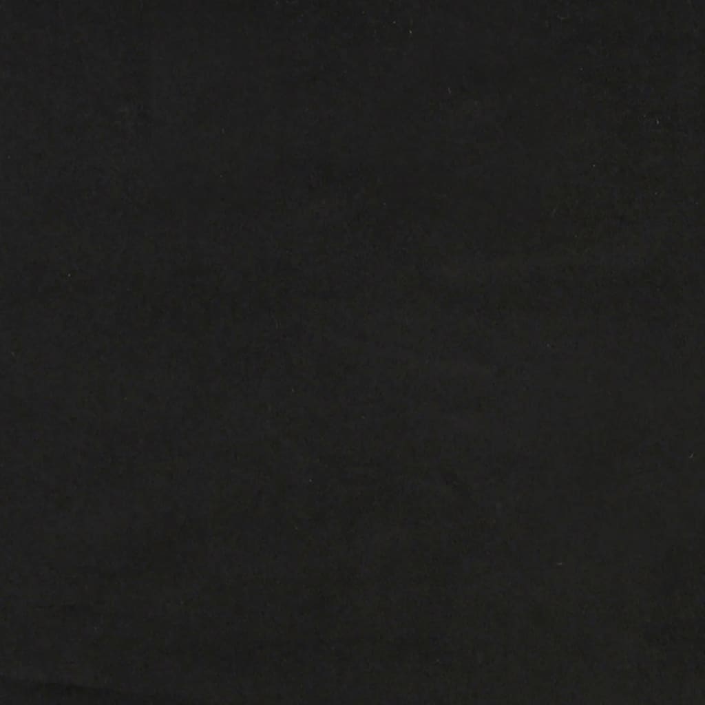 fekete bársony kanapéágy 90 x 200 cm