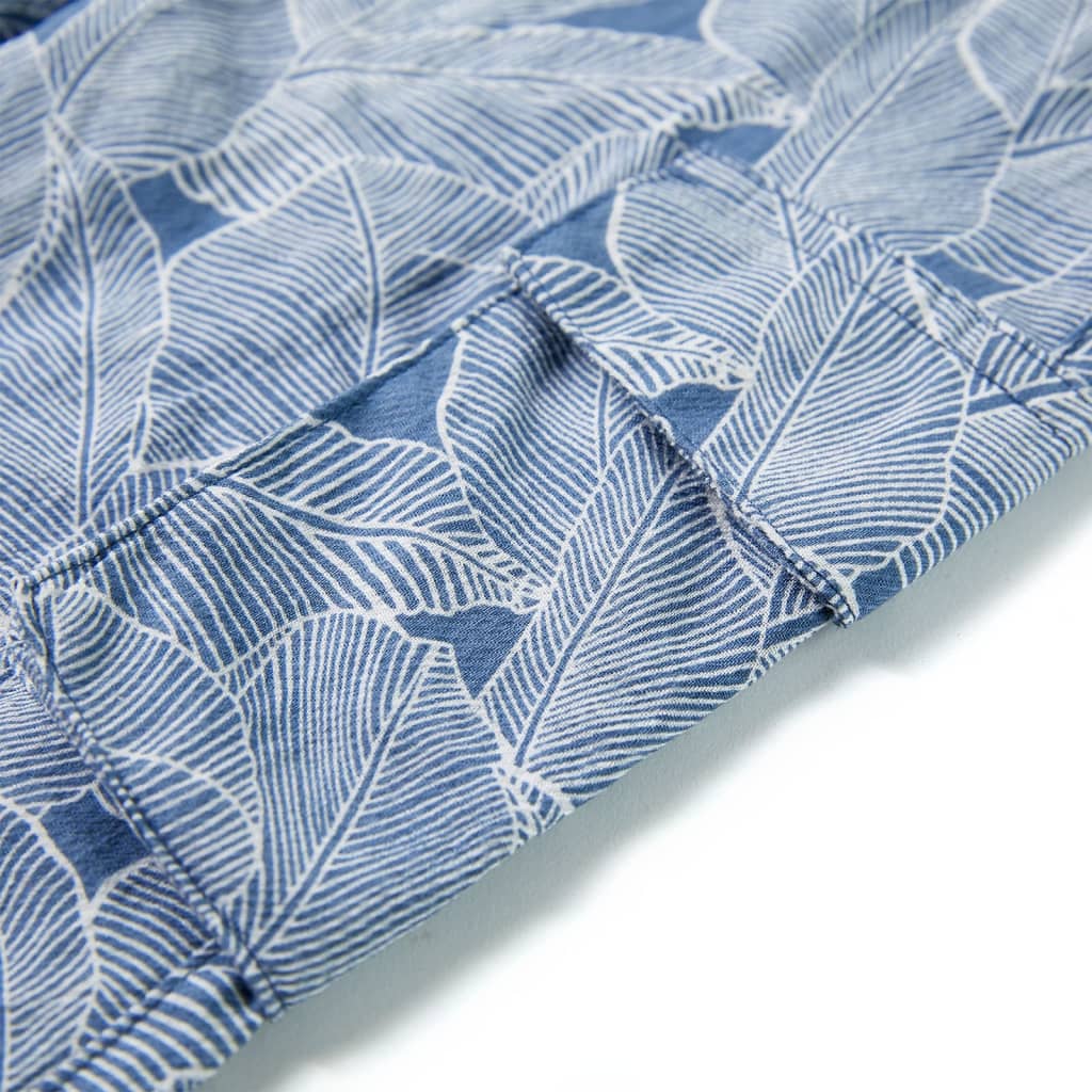 Sötétkék gyerekrövidnadrág húzózsinórral 116