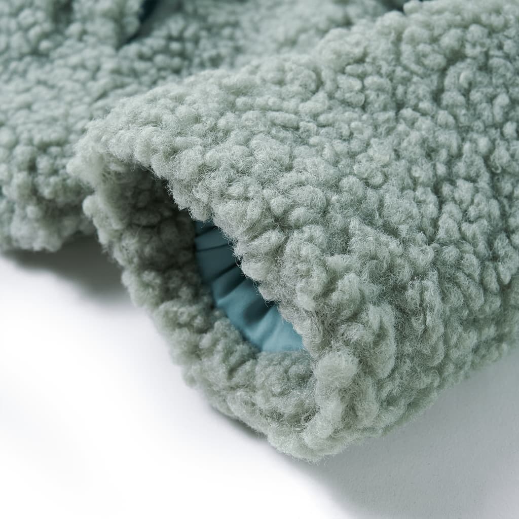 Gyerek kapucnis kabát Teddy menta zöld 92