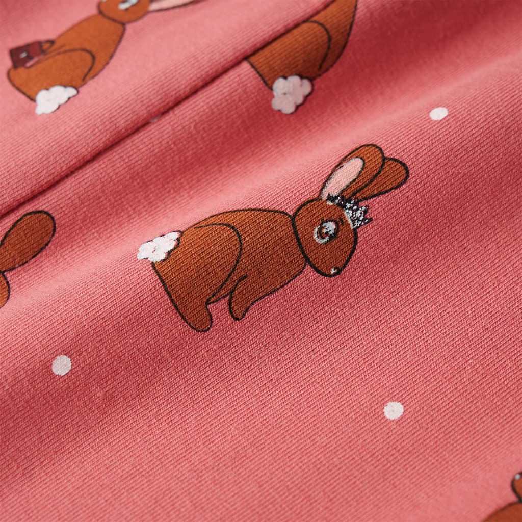 Fakó rózsaszín kapucnis gyerek kezeslábas 104