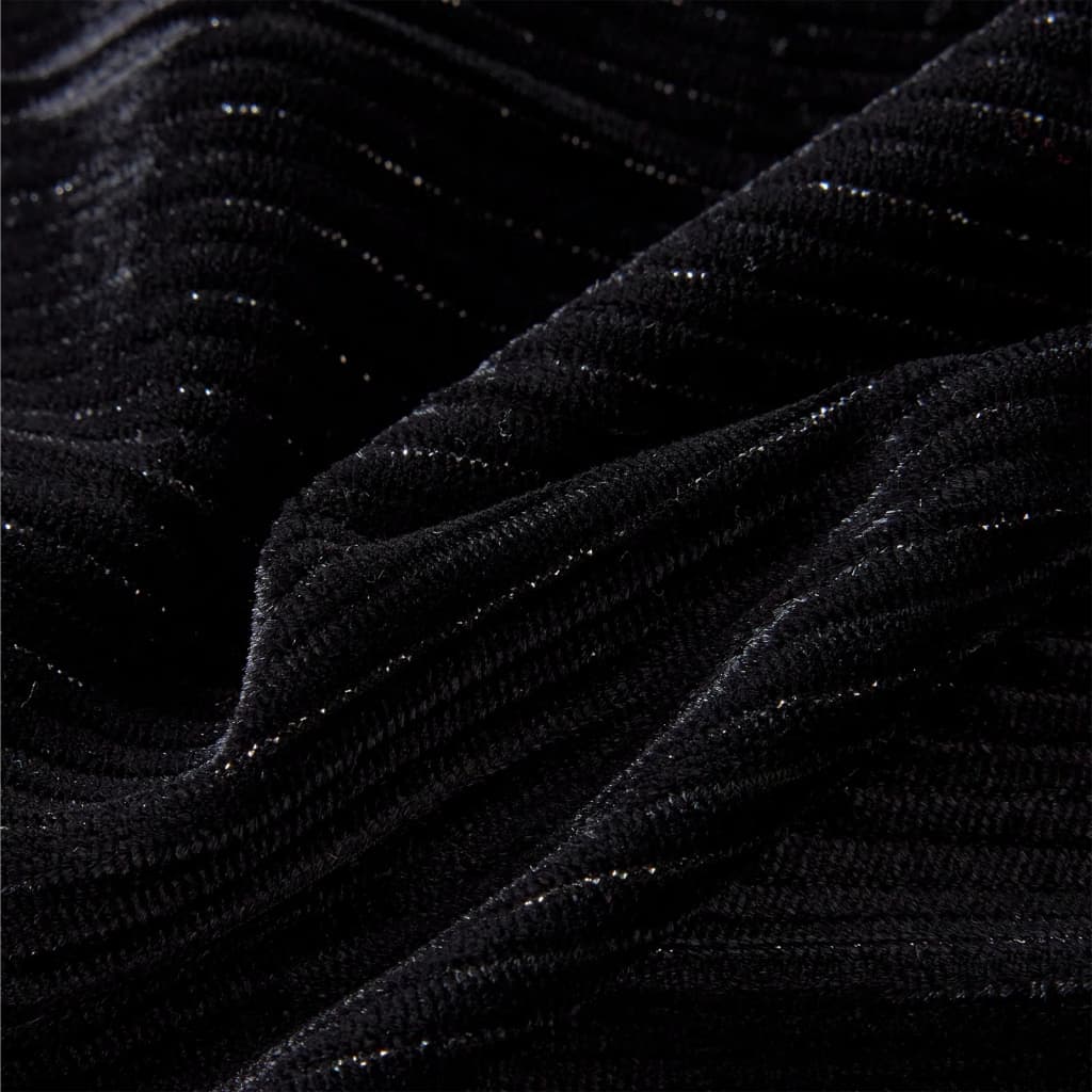 Fekete gyerekszoknya leopárdmintás derékpánttal 116