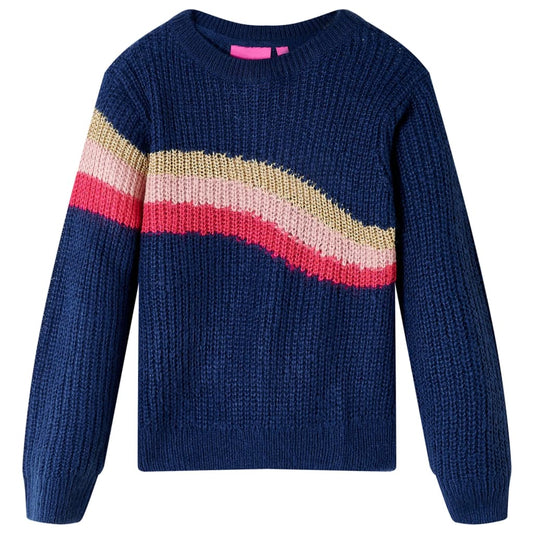 Gyerek pulóver kötött Navy 116