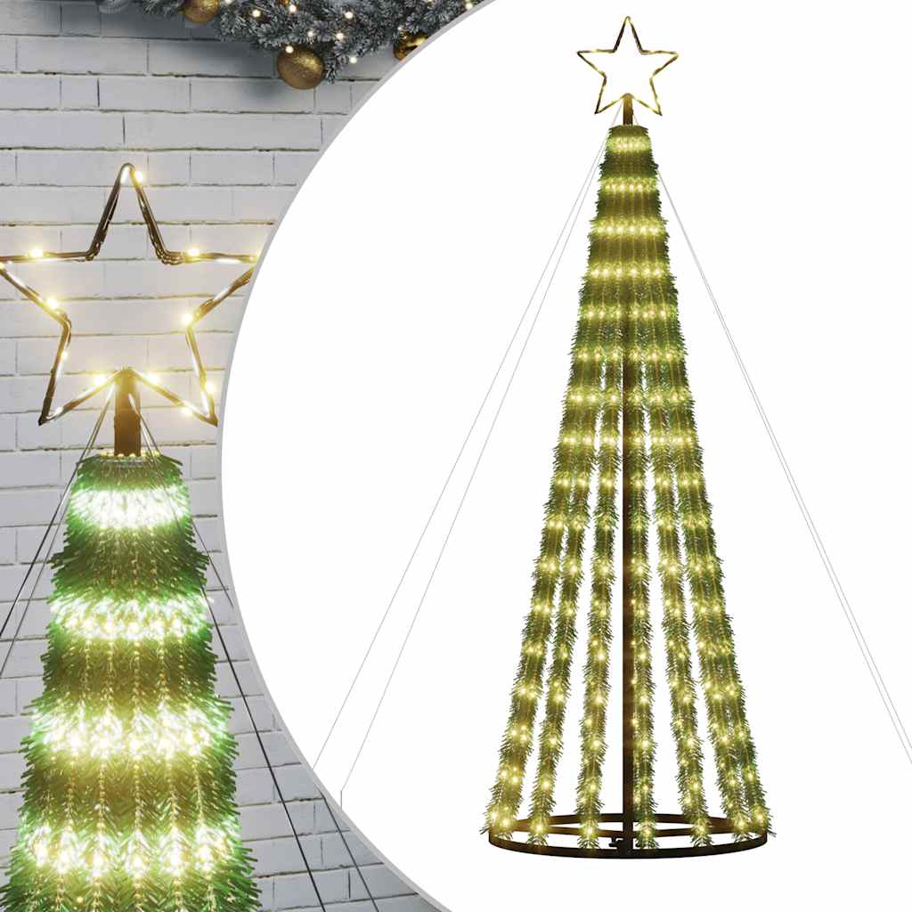meleg fehér LED karácsonyfa 275 LED 180 cm