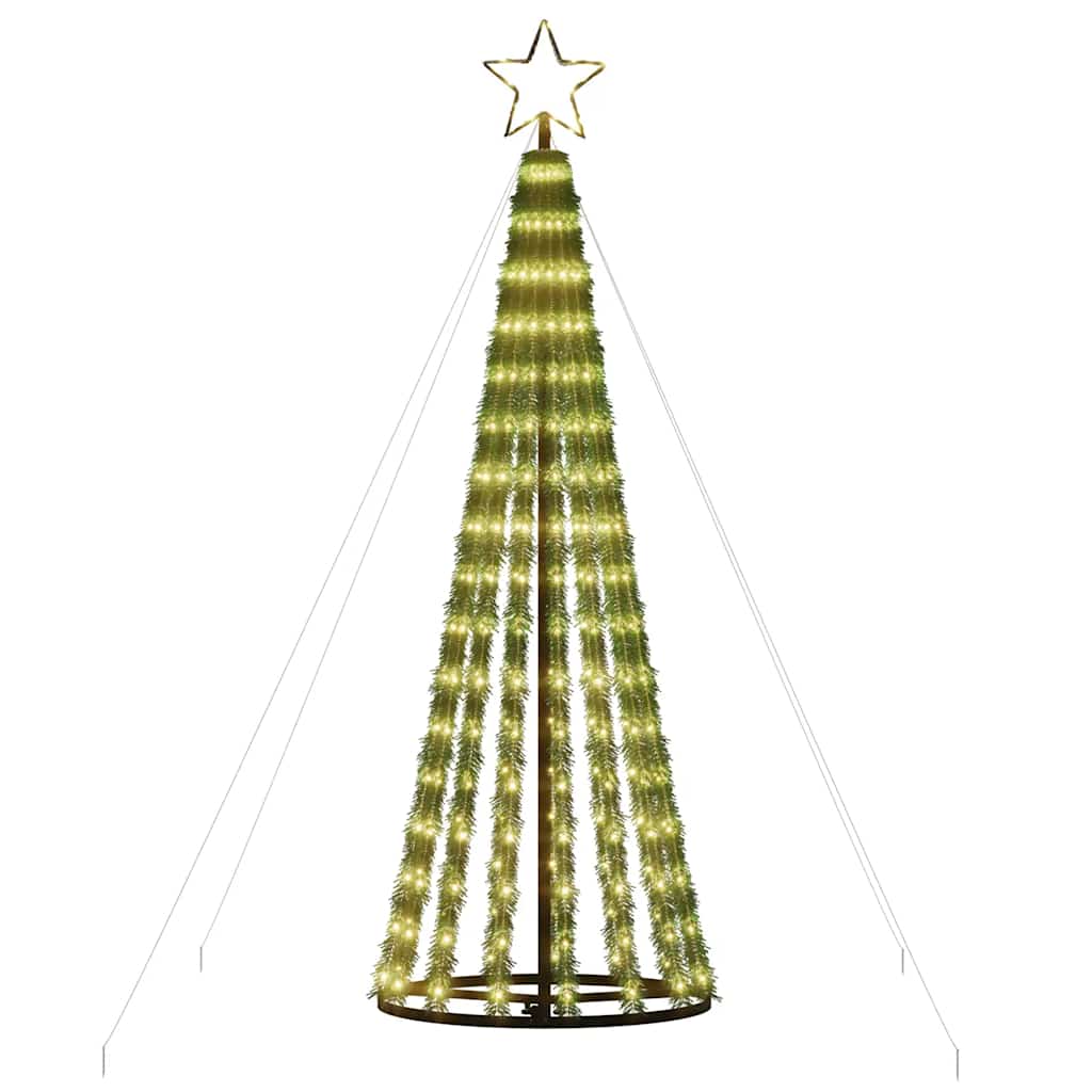 meleg fehér LED karácsonyfa 275 LED 180 cm