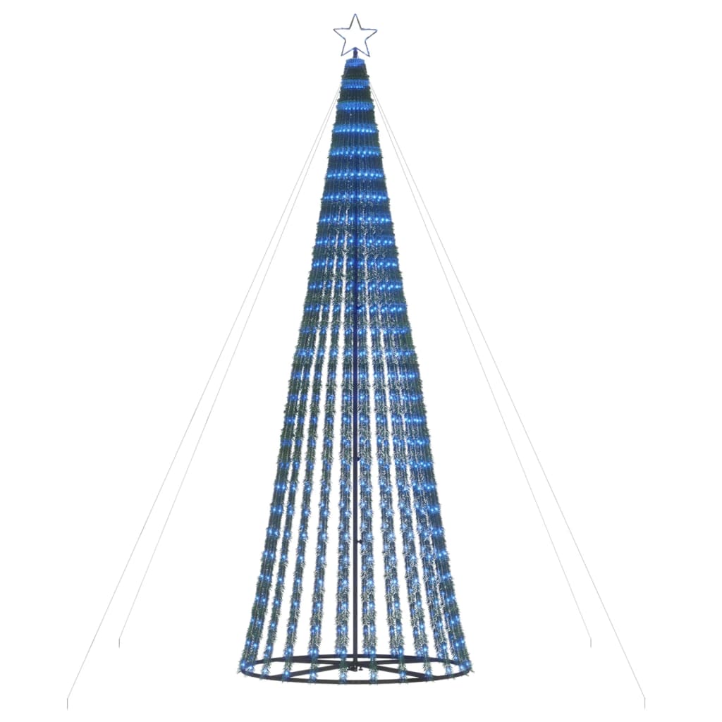 kék LED karácsonyfa 688 LED 300 cm