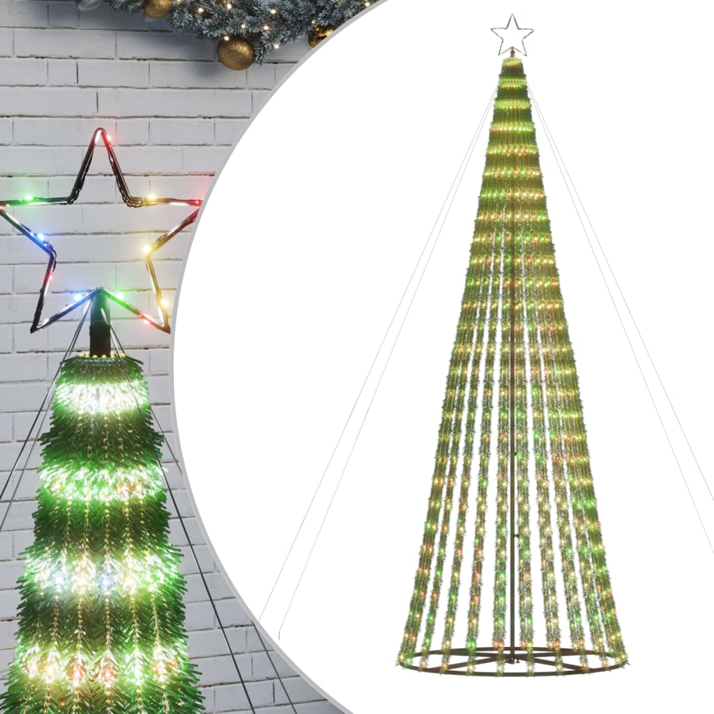 színes LED karácsonyfa 688 LED 300 cm