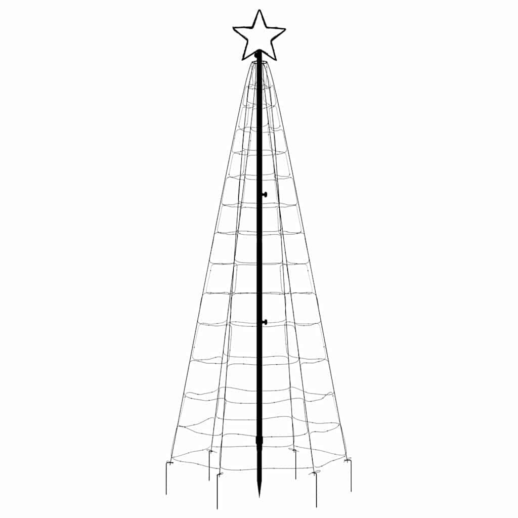 meleg fehér LED karácsonyfa tüskékkel 220 LED 180 cm