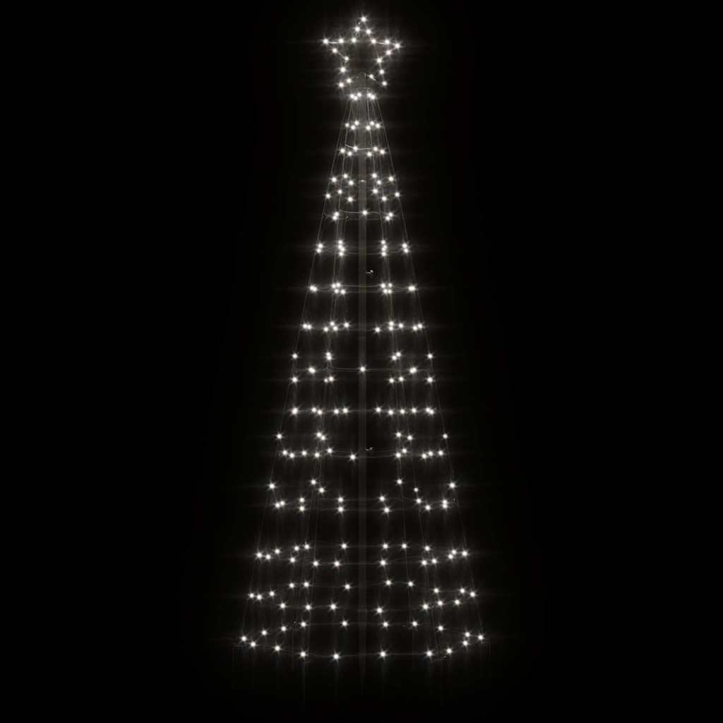 hideg fehér LED karácsonyfa tüskékkel 220 LED 180 cm