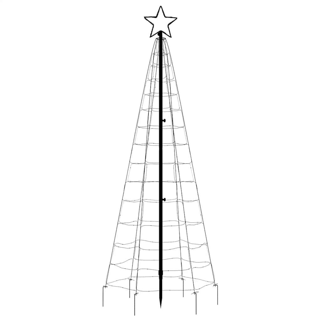 hideg fehér LED karácsonyfa tüskékkel 220 LED 180 cm