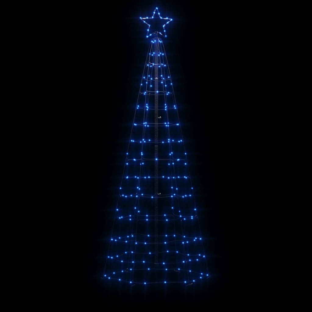 kék LED karácsonyfa tüskékkel 220 LED 180 cm