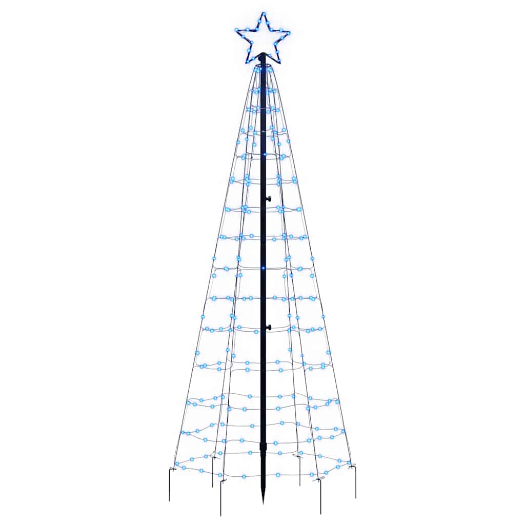 kék LED karácsonyfa tüskékkel 220 LED 180 cm