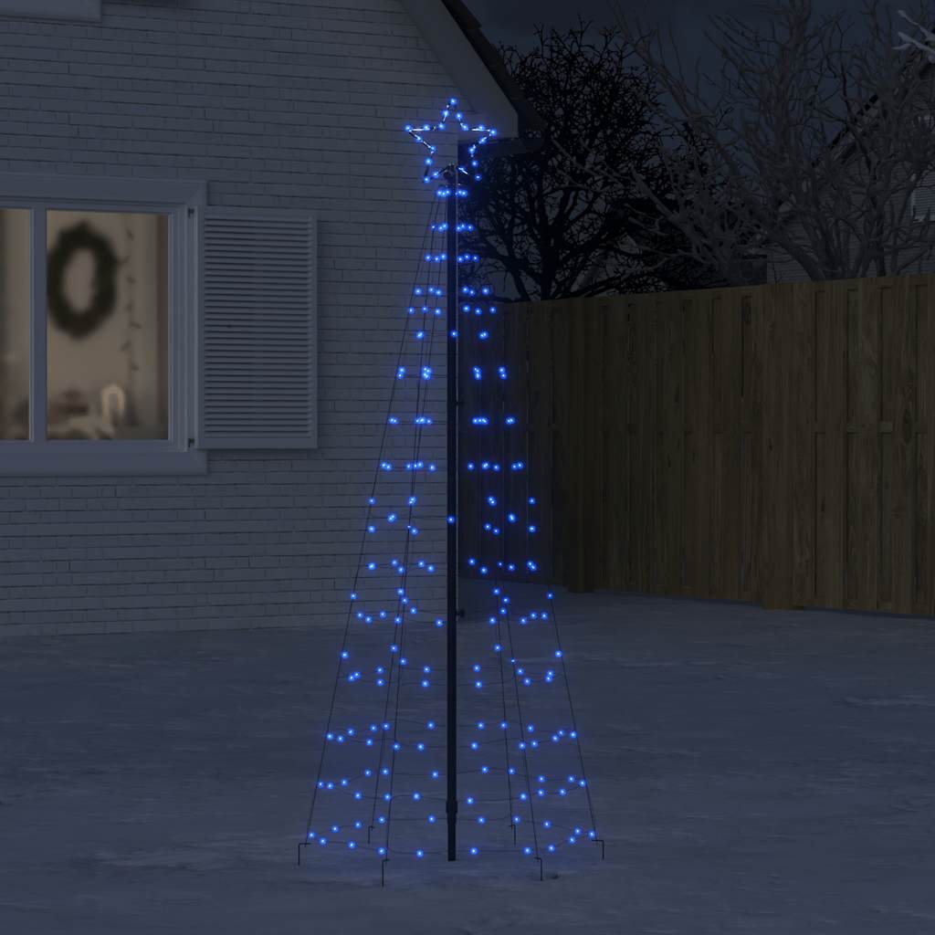 kék LED karácsonyfa tüskékkel 220 LED 180 cm