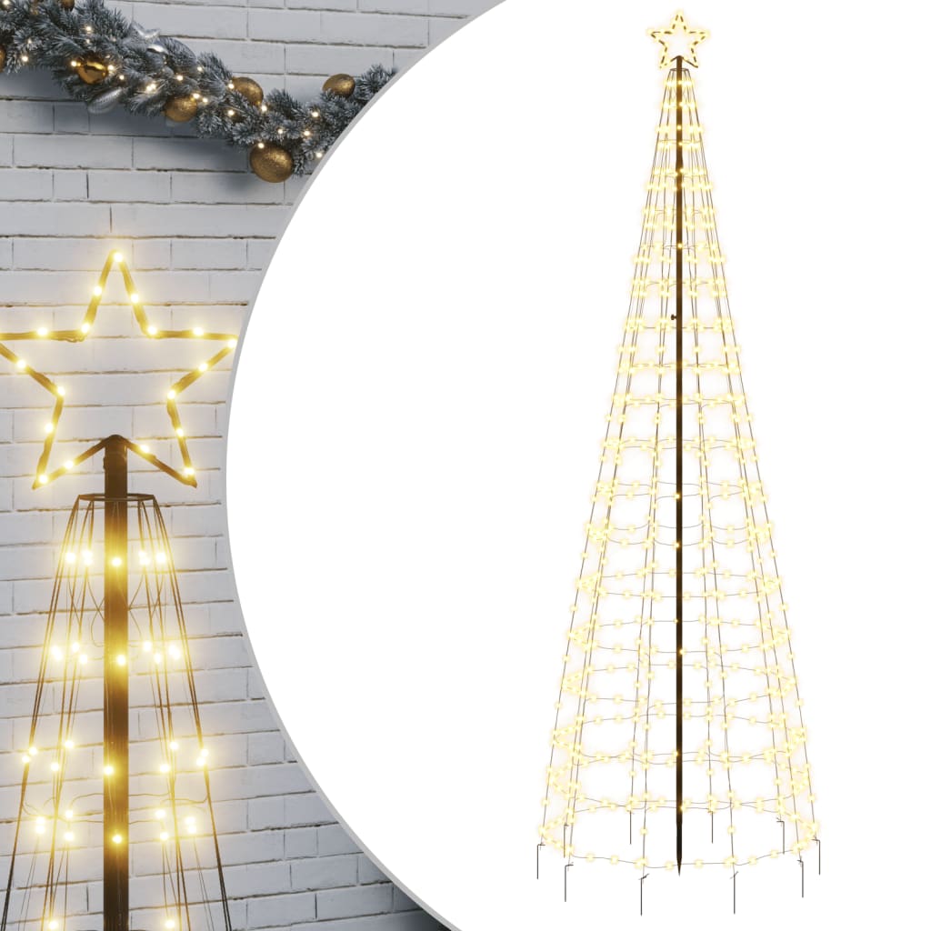 meleg fehér LED karácsonyfa tüskékkel 570 LED 300 cm