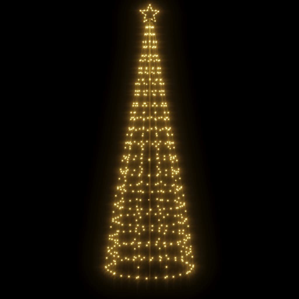 meleg fehér LED karácsonyfa tüskékkel 570 LED 300 cm