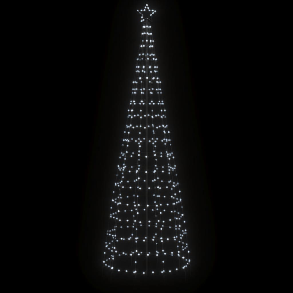 hideg fehér LED karácsonyfa tüskékkel 570 LED 300 cm