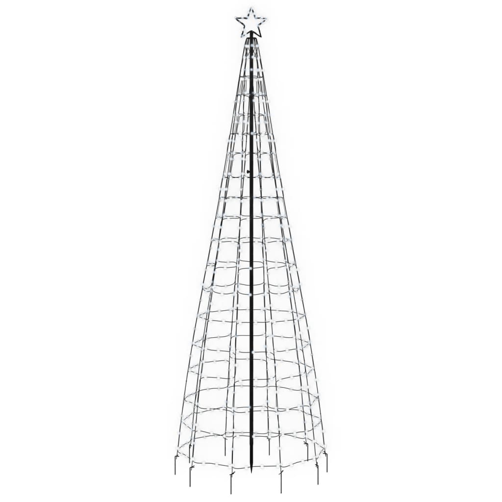 hideg fehér LED karácsonyfa tüskékkel 570 LED 300 cm