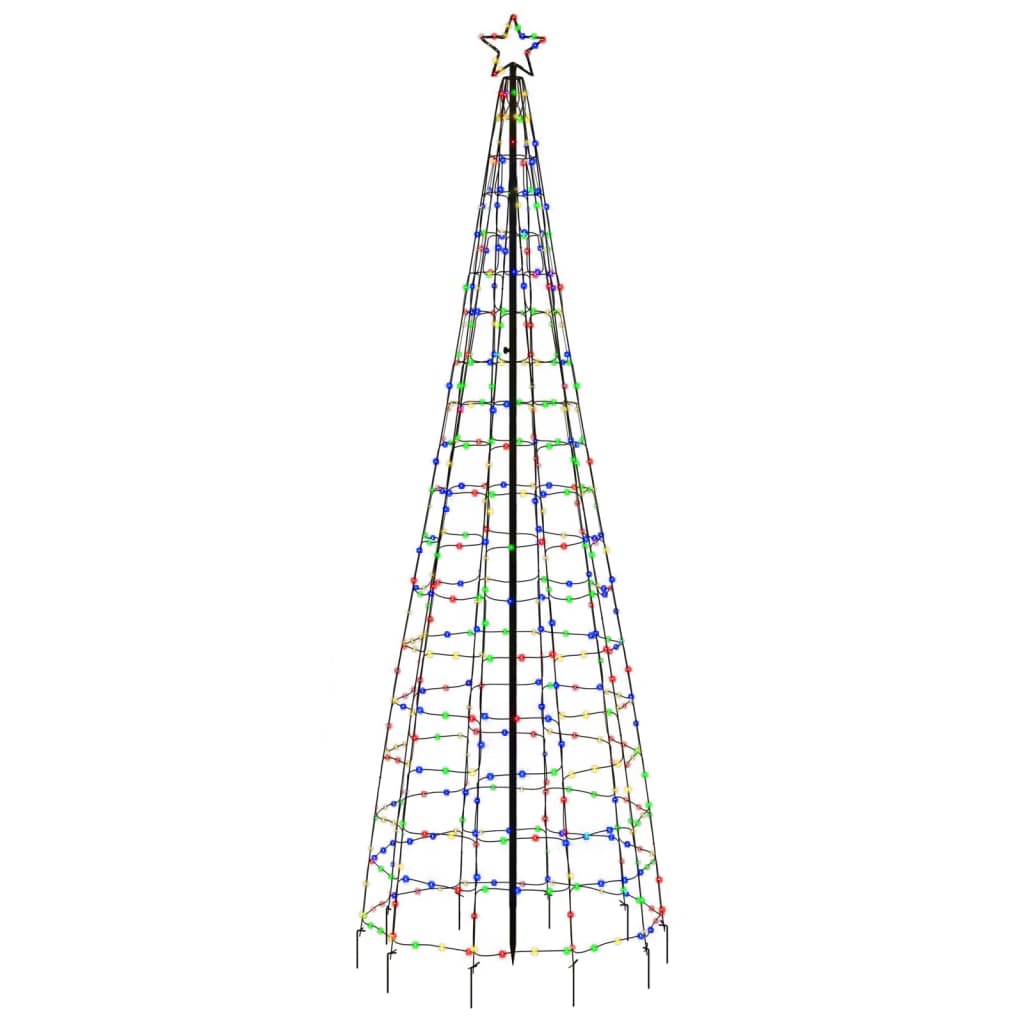 színes LED karácsonyfa tüskékkel 570 LED 300 cm