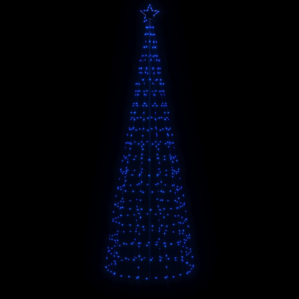 kék LED karácsonyfa tüskékkel 570 LED 300 cm