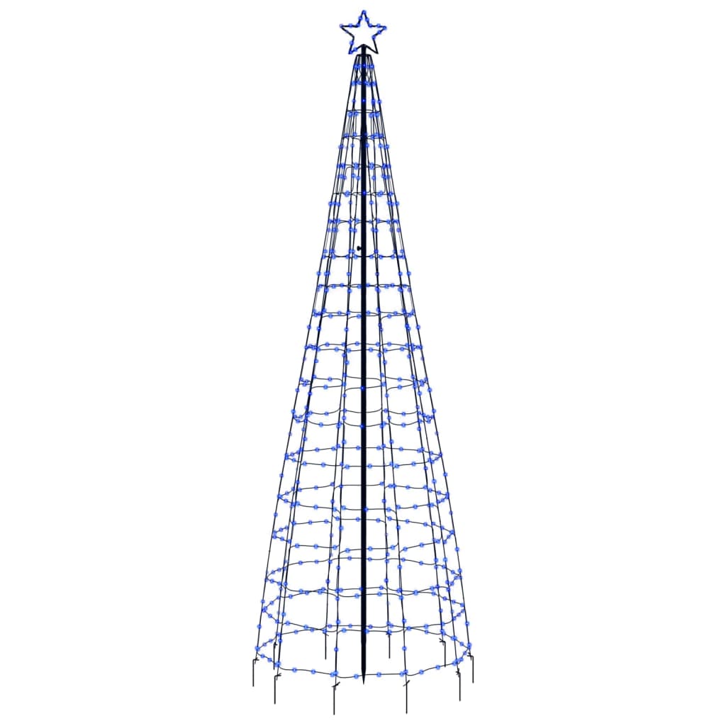 kék LED karácsonyfa tüskékkel 570 LED 300 cm