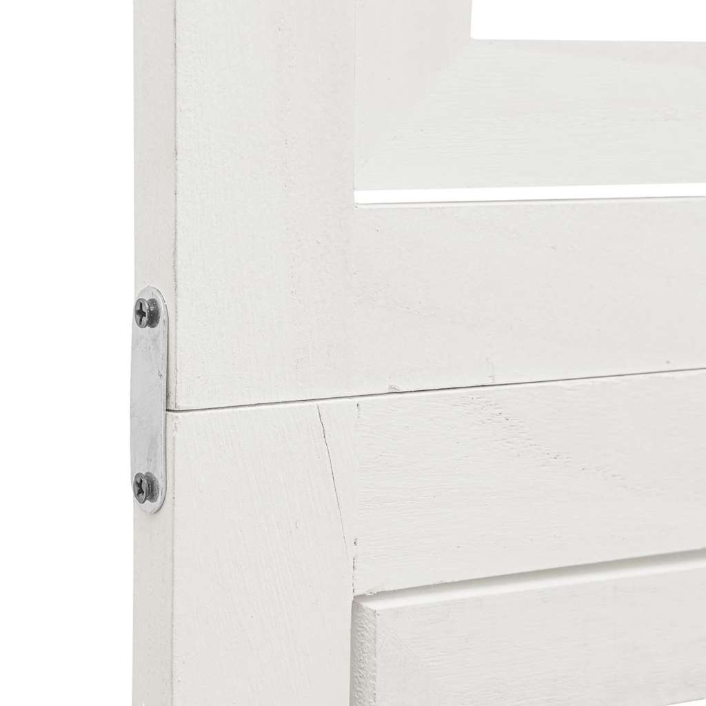 6 paneles fehér tömör császárfa térelválasztó