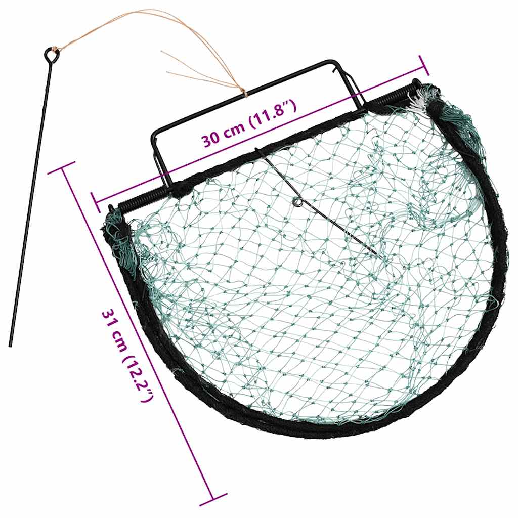 zöld acél madárcsapda 30 cm