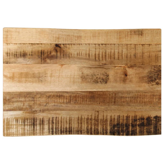 tömör nyers mangófa természetes élű asztallap 50 x 40 x 2,5 cm