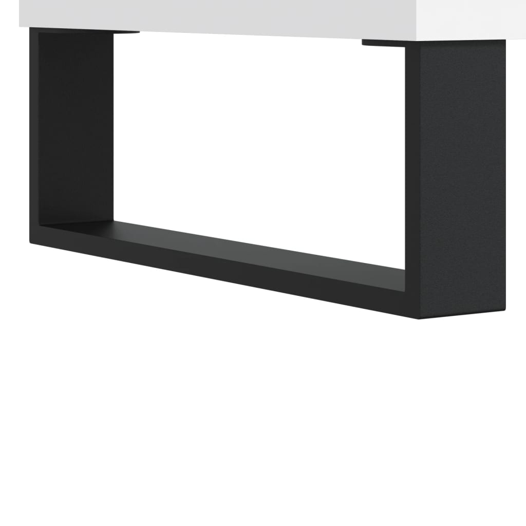 fehér szerelt fa cipősszekrény 70x36x60 cm