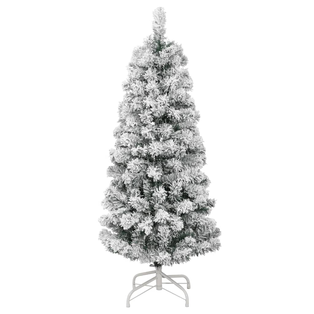 csuklópántos műkarácsonyfa hóval 120 cm