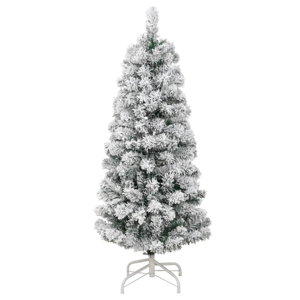 csuklópántos műkarácsonyfa hóval 150 cm