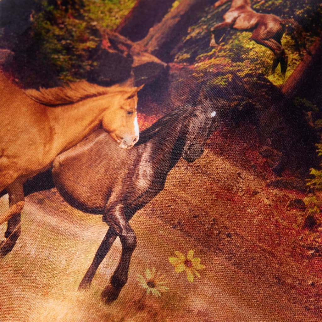 Konyak színű hosszú ujjú gyerekruha 128