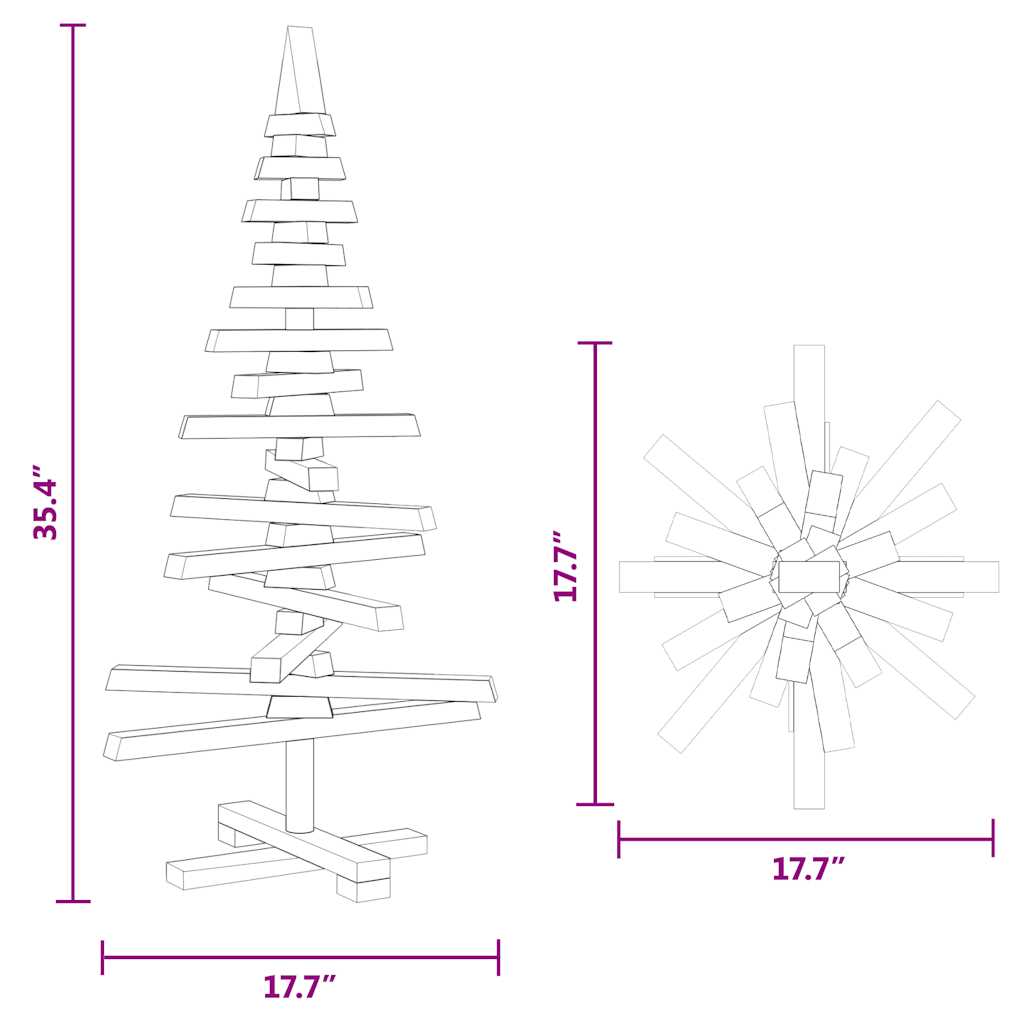 tömör fenyő karácsonyfa dekorációnak 90 cm